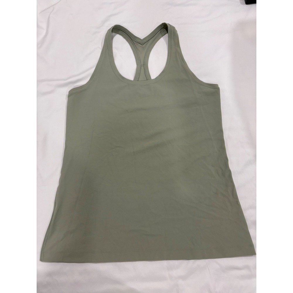 Lululemon Cool Racerback II Nulu Green Fern Soft Stretch Yoga Pilates L/XL